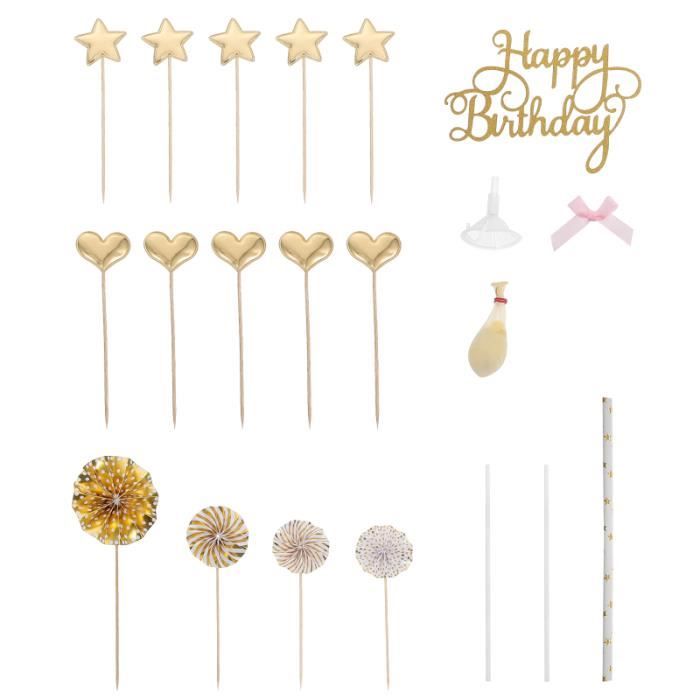 Déco Anniversaire Complète - Banderoles, Ballons, Décorations Gâteau - Set De Fête Prêt à Utiliser - Pour Garçons/filles