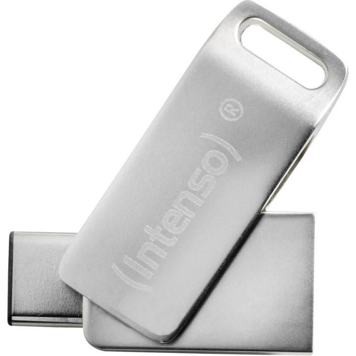 Clé USB INTENSO cMobile Line 32 Go USB 3.2 - USB type C argenté - Vitesse de lecture jusquà 70 Mo/s