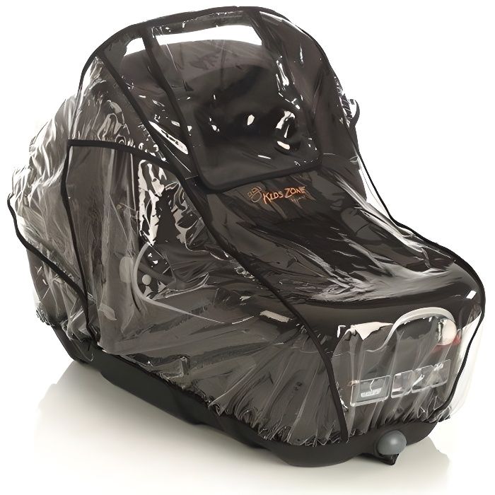 Jané Habillage De Pluie Universel Pour Poussette - Transparent Avec Sac De Transport Et Fenêtre Centrale