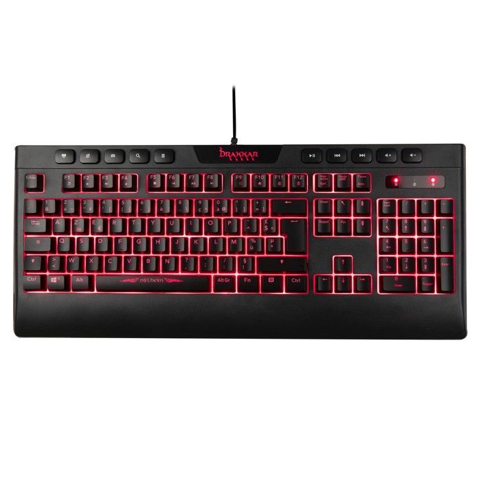 Clavier filaire rétroéclairé semi mécanique Konix Drakkar Niflheim - vue 2