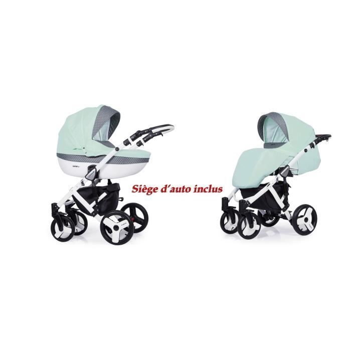 combine poussette siege auto isofix