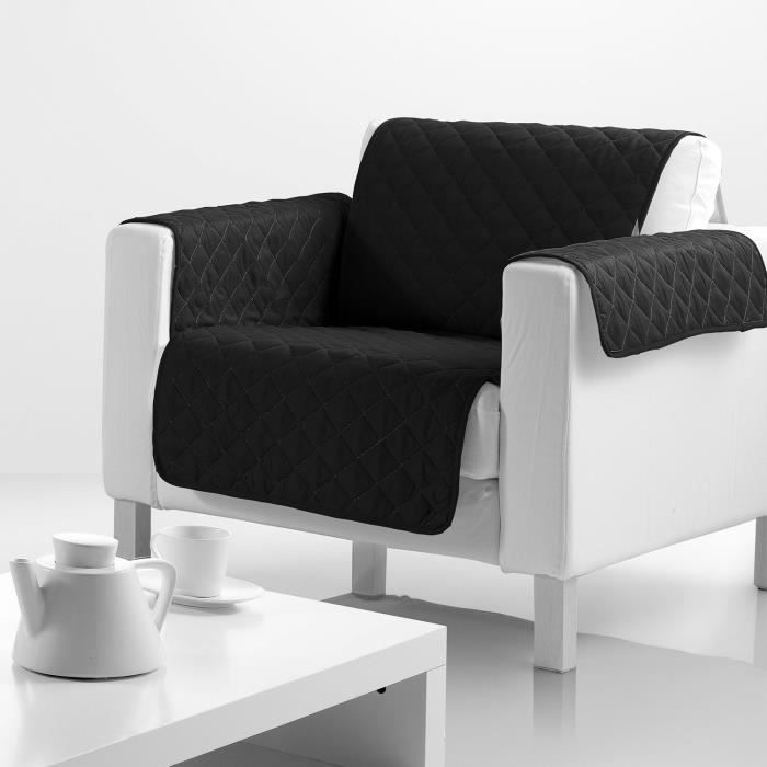 PROTEGE FAUTEUIL ET CANAPE Les Ateliers du Linge 165 X 179 NOIR