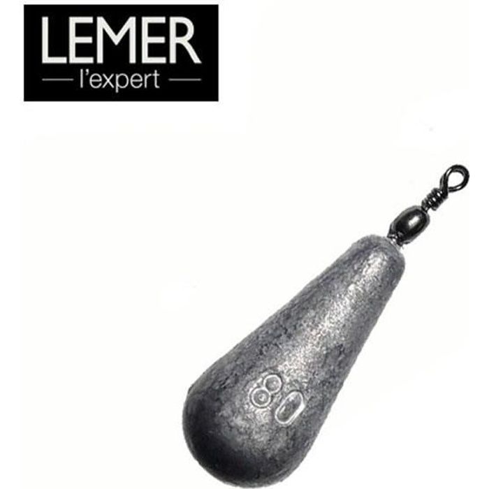LEMER Plomb Poire avec /émerillon Type arlesey x 5