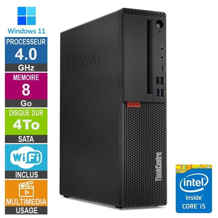 M720s i5 8400 4GHz 8Go4To Wifi W11 Très bon état - vue 2