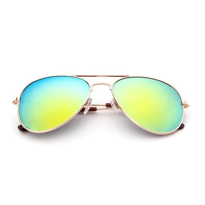 Flash Mirrored Sans Plomb Mode Aviator Lunettes De Soleil Pour Enfants Lunettes De Soleil Bebe Or Or Achat Vente Lunettes De Soleil Cdiscount