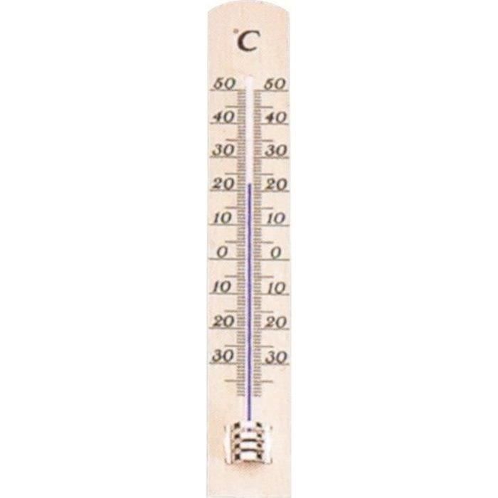 METALTEX - Thermomètre intérieur bois hêtre298005