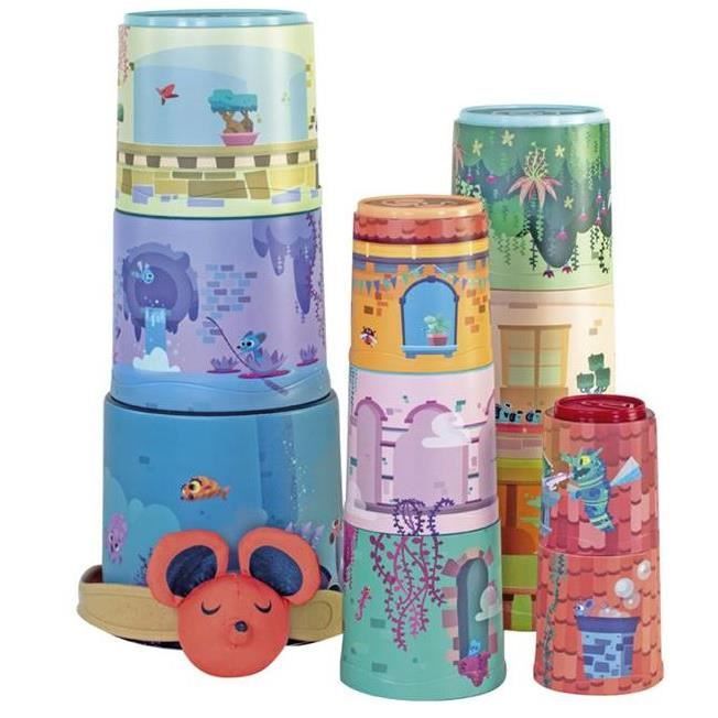 Miniland Educational - Giantte Déco Moogy Stacking Buckets Miniland Educational - Giantte Déco Moogy Stacking Buckets