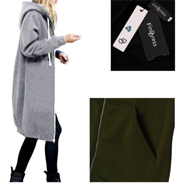 Sweat gilet femme Clearance