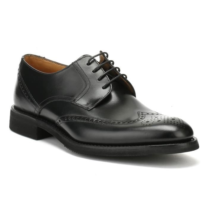 Loake Hommes Noir Sirius Brogue 