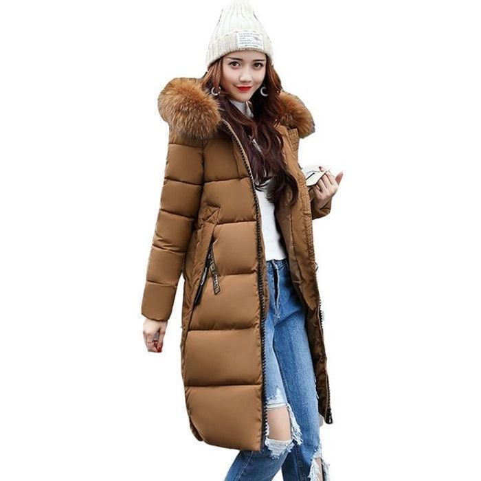 manteau hiver mi long femme