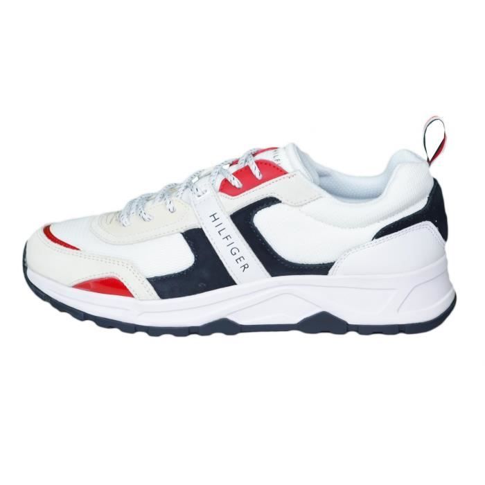 TOMMY HILFIGER chaussures chaussures hommes baskets ledersneaker Taille 40-45 2 Couleurs 