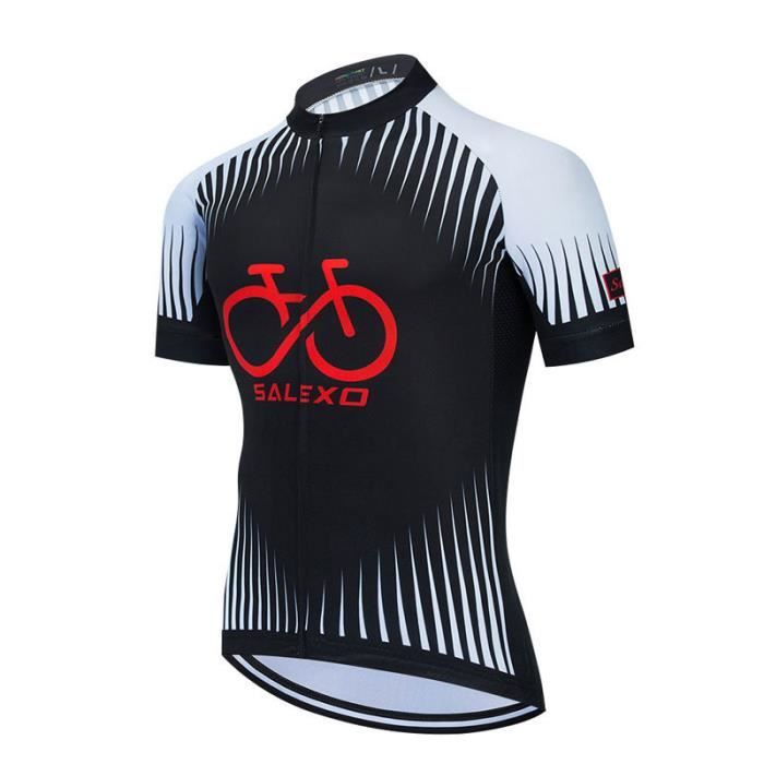 Maillot de cyclisme de l'équipe Strava pour hommes, vêtements de vélo sur route, respirant, Ropa