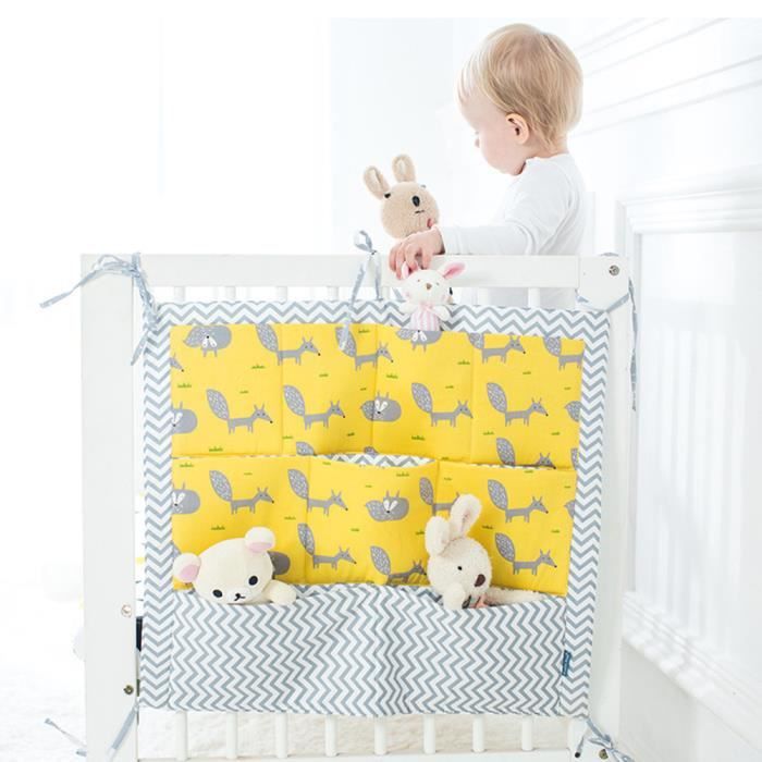 Bebe Sac Pochette De Rangement Pour Lit Utilisation Multiple Bebe Sac A Main Sac Organisateur Pour Lit Bebe Storage Bags Pochette B Jaune Cdiscount Pret A Porter