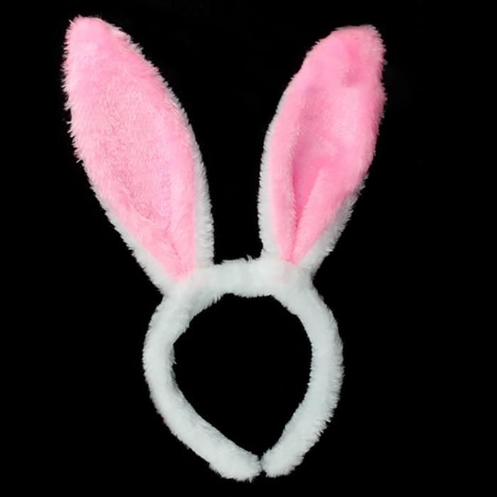 Lapin Oreille En Peluche Bandeau Lavage Visage Doux Soins de Douche