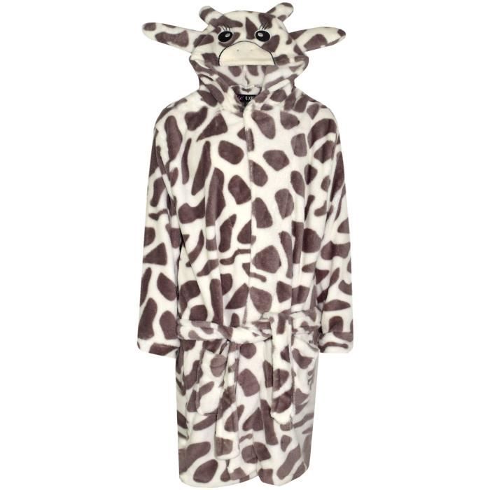 Peignoir Enfant Noël – Flanelle Doux à Capuche, Unisexe, Vêtement Cocooning Pour Filles Et Garçons, Dès 2 Ans