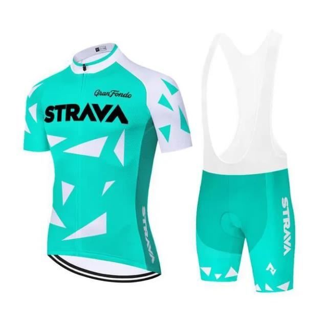 Short Bretelles Rembourré Fenovel Maillot Cyclisme Homme + Short Bretelles - Respirant - Rembourré 19D - Séchage Rapide Tenue Cycliste