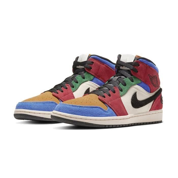 Air jordan 1 sales mid femme rouge