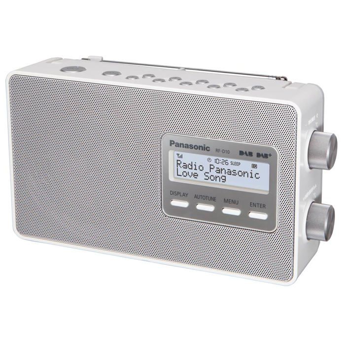 Radio PANASONIC D10 - DAB/DAB+ et FM - 2W - Blanc