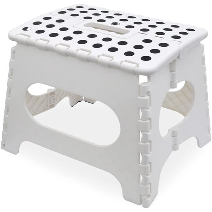 Tabouret Marchepied Pour Enfants Kings Brand – Avec Rangement – Blanc – Neuf
