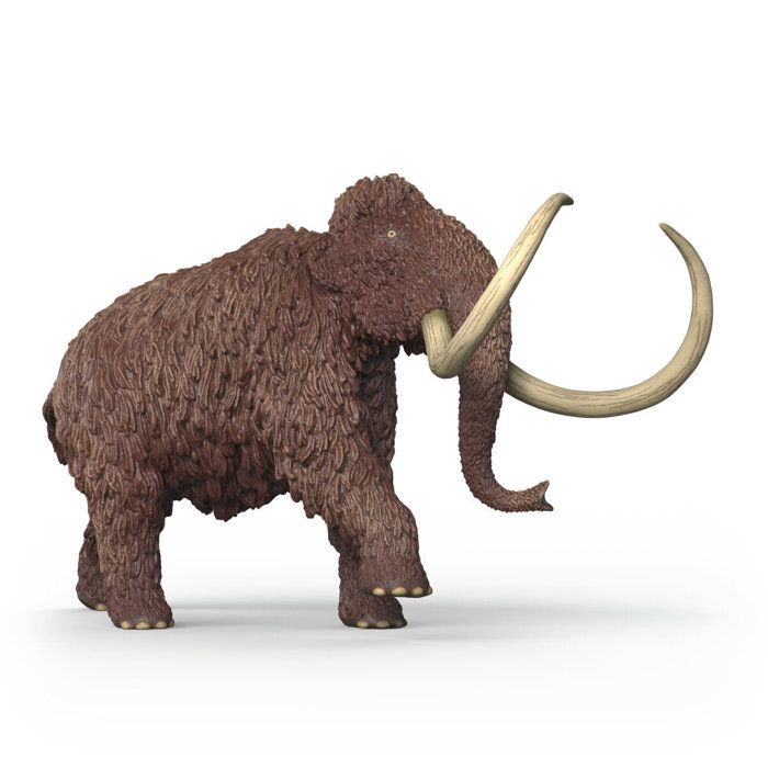 Figurine mammouth Schleich 15053 réaliste avec fourrure texturée et longues défenses Neuf - vue 4