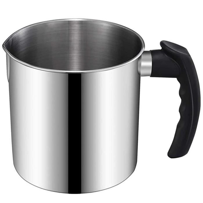 CYBUCH 2X Pot de Coulée de Fabrication de Bougies, Pot de de Cire à Double Chaudière de 44 Oz