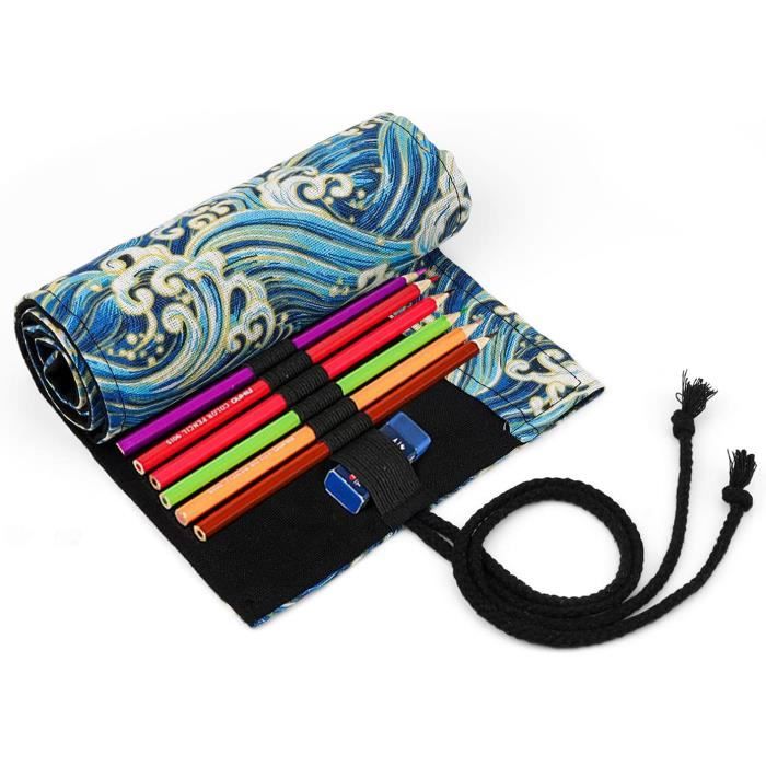 Organisateur 72 Compartiments Pour Feutres Et Crayons - Rangement Bureau PVC Durable Avec Trous De 1,6 Cm