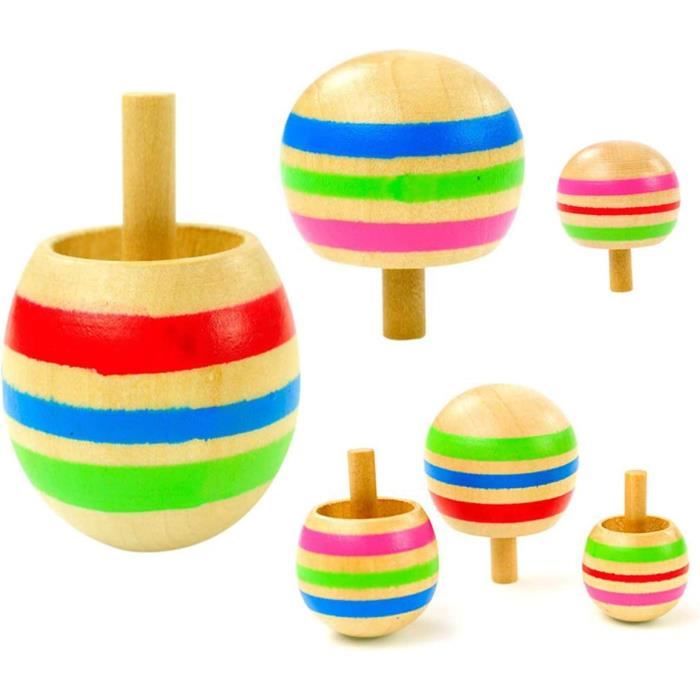 Mengger Toupie eois, Petites Jouet Spinning Top eois Mini Coloré