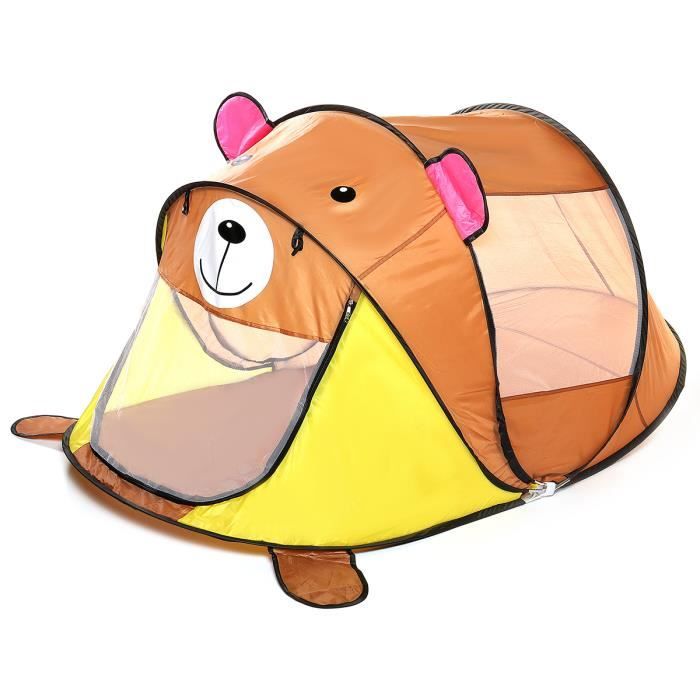 Tente Plage Bebe Pop Up Anti Uv Protection Berceau Portable Lit Voyage Brun Cdiscount Jeux Jouets