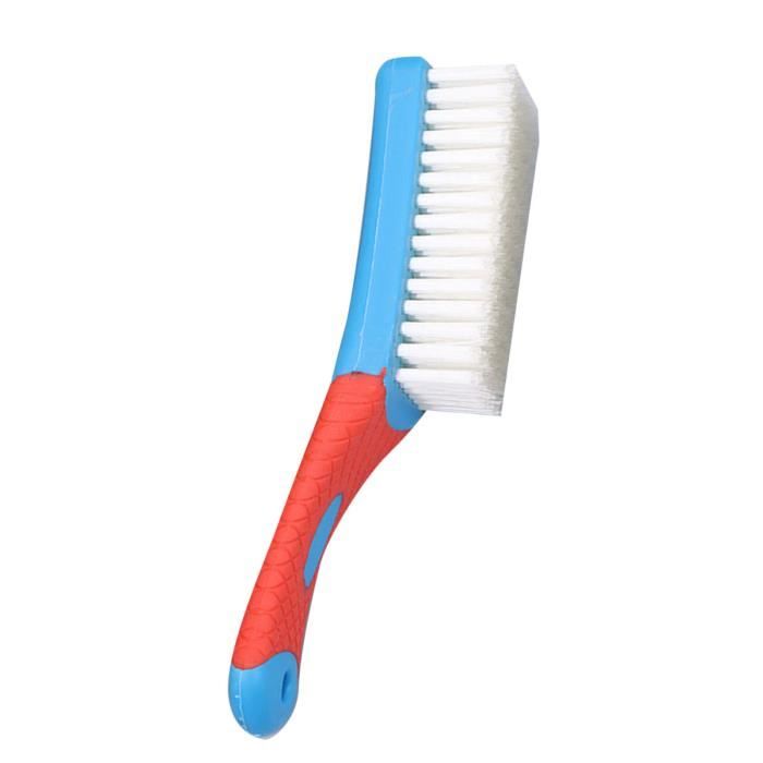 Noir S Forme Botte Chaussures Nettoyage 3 Côté De Nettoyage De Chaussures Brosse Nu Buck Sue