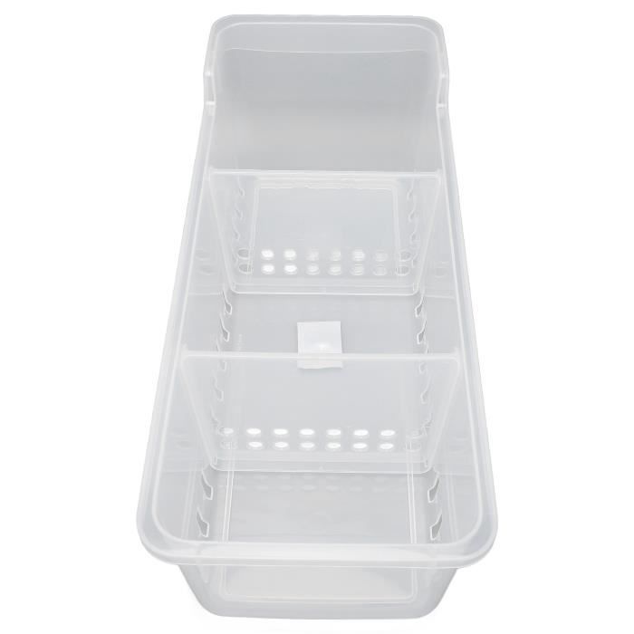 Lot de 2 Plateaux à Légumes Divisés avec Couvercles
