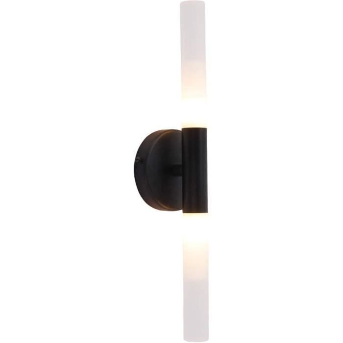 Applique Murale Dorée Avec Abat-jour Acrylique - Hauteur 55cm - Compatible G9 (ampoule Non Incluse)