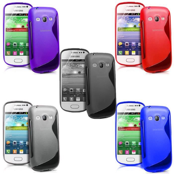 Housse Etui Coque ROSE ~ Samsung S7560 S7562 S7580 Galaxy Trend, Plus, S Duos