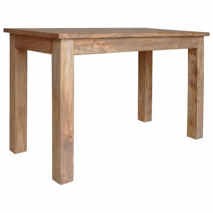 Vidaxl Table à manger bois dacajou massif 120x60x77 cm 244496
