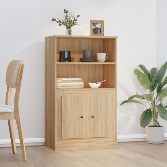 vidaXL Buffet haut chêne sonoma 60x355x1035 cm bois dingénierie 816315