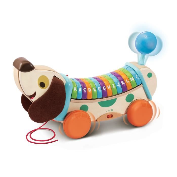 VTECH BABY - Play Green - Mon Chien ABC Interactif (Jouet Bois FSC®)