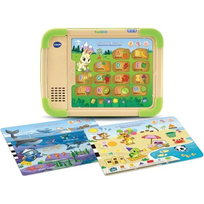 VTECH - Play Green - Tactikid, ma Tablette Educative - Jouet Bois FSC®