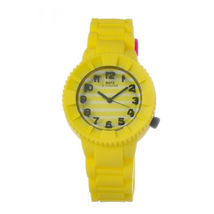 Montre Femme - Watx - COWA1155-RWA1557 - Ø 38 mm - Silicone Jaune - Imperméabilité 5 atm Montre Femme - Watx - COWA1155-RWA1557 - Ø 38 mm - Silicone Jaune - Imperméabilité 5 atm