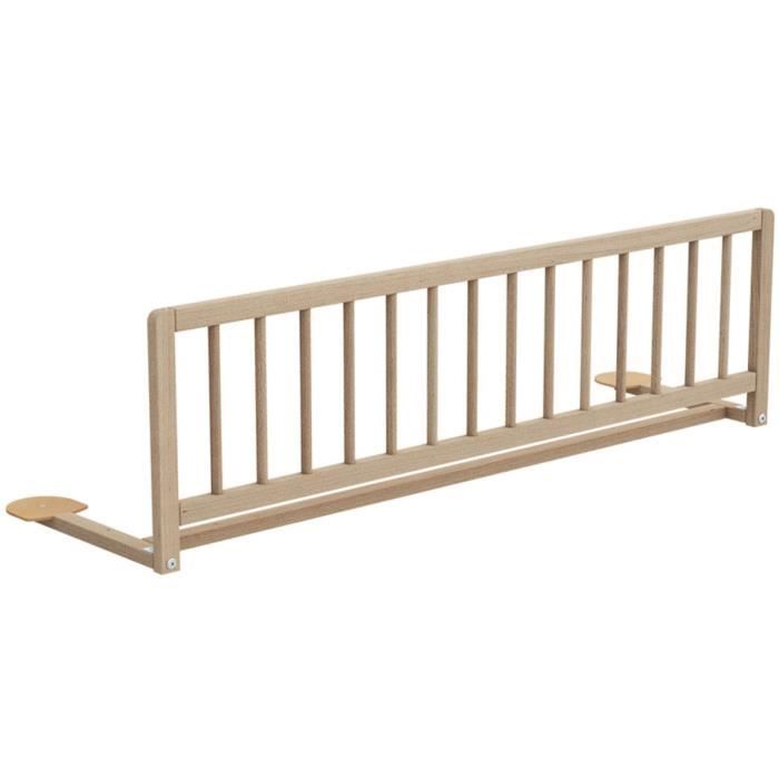 Barrière de lit WEBABY SIDO 117 cm Hêtre brut