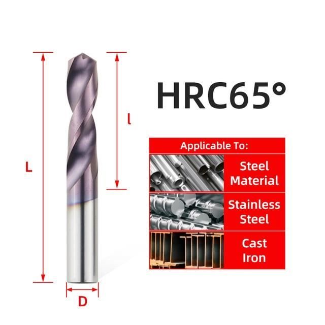 Foret en carbure de tungstène YWEI - ENCLUME 10.5mm HRC45 - Perçage des  métaux - Diamètre 1mm à 20mm