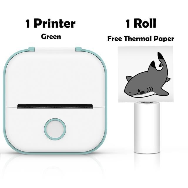 IMPRIMANTE,Green Printer--Phomemo T02 Mini imprimante de poche