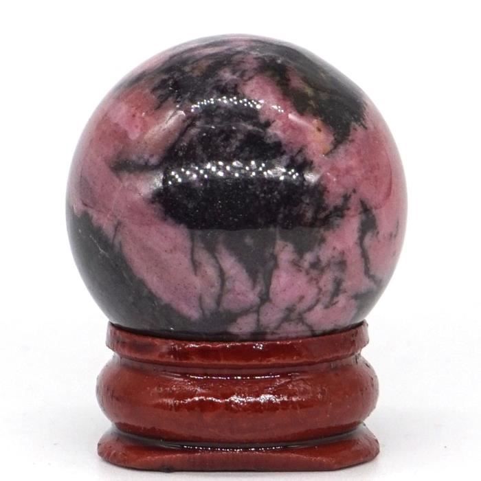 Boule De Cristal De Guérison Œil De Tigre Naturel, Sphère De Pierres Précieuses Avec Support En - 6