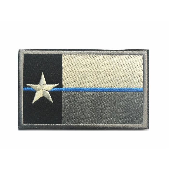 Lot De 3 Patches Tactiques Minnesota MN State Blue Line - Drapeau USA - Crochet Boucle