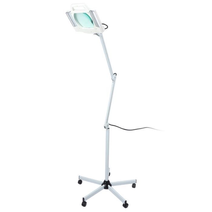 Lampe Loupe de Beauté sur Pied, 5X LED Lampe Grossissante au Sol