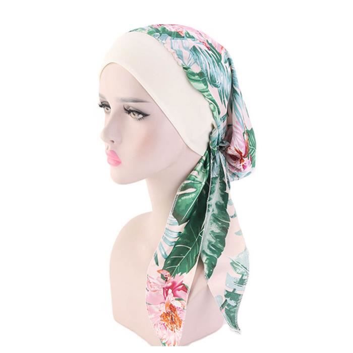 foulard bandana pour cheveux pour femmes Femmes Satin Tête Foulards À La Mode Léger Élastique Femmes Faux Foulard En Soie D43 123657