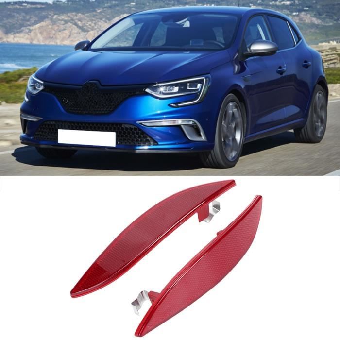 Réflecteur Pare-chocs Arrière 265650004R Compatible Megane III Fluence - Paire De Catadioptres
