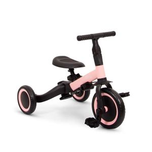 Tricycle Enfant 5 En 1 Évolutif - Vélo Sans Pédales 1-3 Ans - Poussette, Siège Réglable - Noir