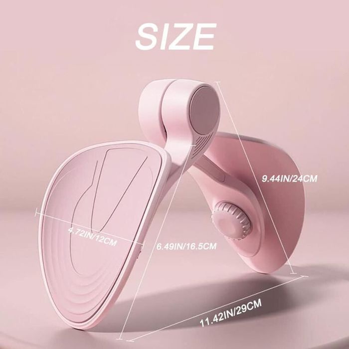 Thigh Master électrique Pour Femmes – Appareil De Musculation Des Cuisses Et Plancher Pelvien, Compteur Numérique, USB, Rose