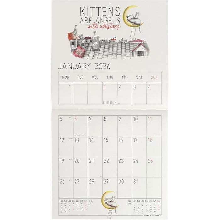 Legami Calendrier Mural 2024, 12 Mois Et Planificateur Annuel