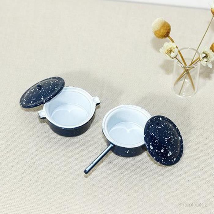 Ensemble de cuisine pour maison de poupée 1:12, meubles miniatures