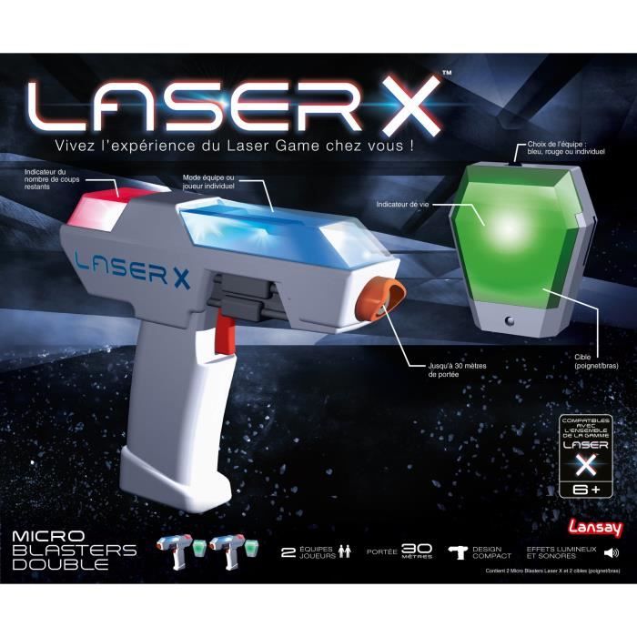 Lansay - Jeu De Plein Air Lansay Laser X Micro Double Blaster Evolution -  Jeux de récréation - Rue du Commerce